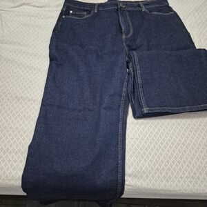 Women's Classic Dark Blue Denim Jeans